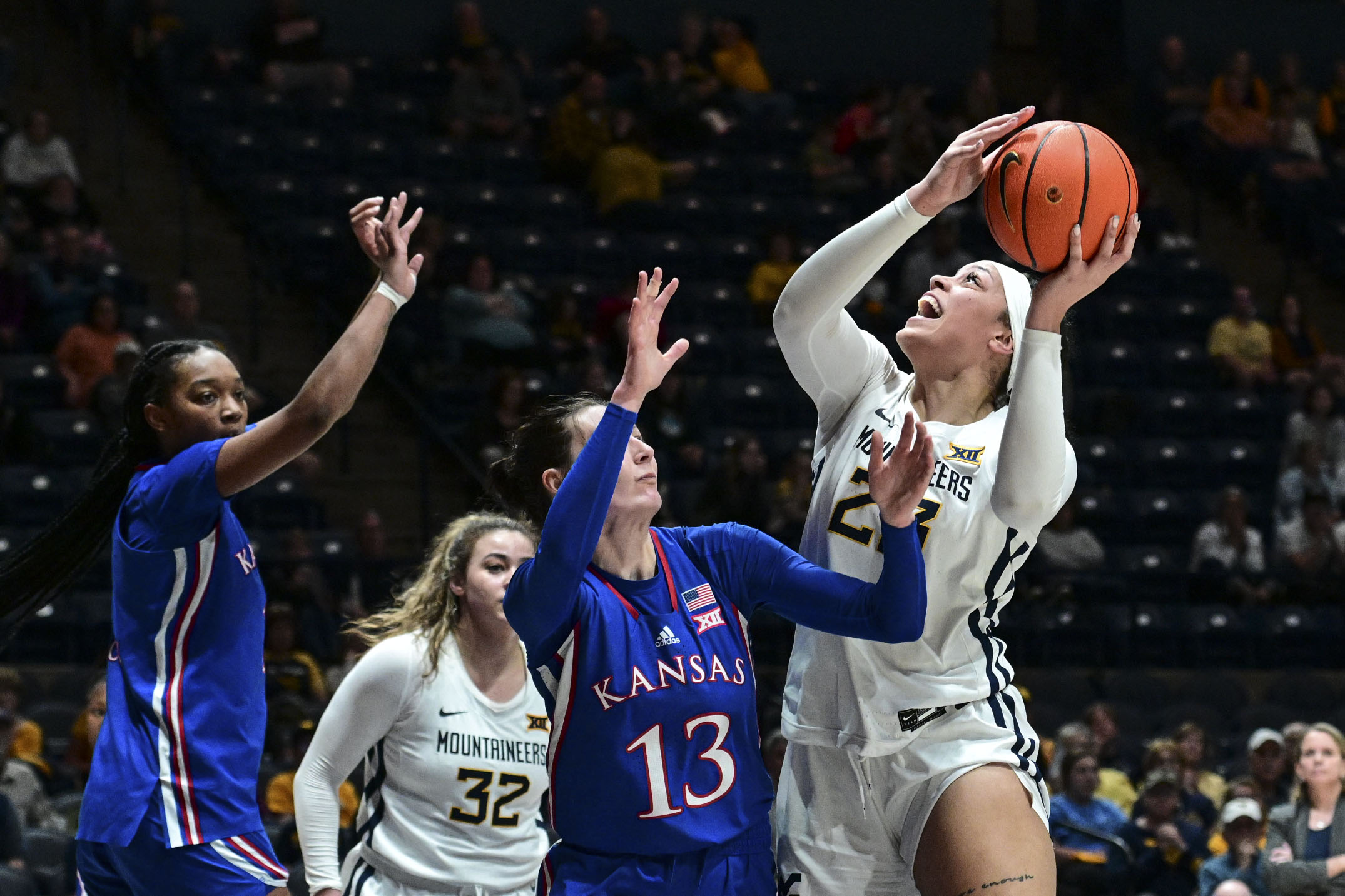 Isis Beh steps up to help short-handed WVU hold off Kansas